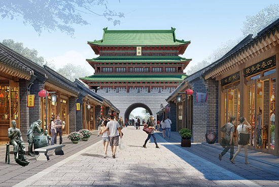 安陽市南大街改造工程啟動 鎮(zhèn)遠門和鼓樓將在原址重建